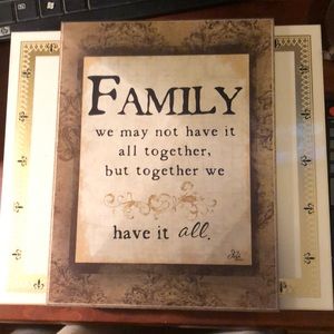 FAMILY Plaque